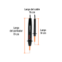 DC sprieguma un polaritātes testeris 18335 PROVO-4 Truper