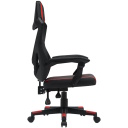 Gaming chair with mesh backrest 90&deg;&ndash;135&deg; adjustable backrest Class-3 gas lift up to 120 kg Flow MCH01R Black-Red CNE-MCH01R CANYON