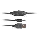 Fury Провода игровая гарнитура NFU-1679, 210g, 3.5mm, USB, 20-20000Hz, 96dB, 32&Omega;, пассивное шумоподавление, RGB