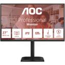 Aoc LCD monitor Q27E4U, 2560 x 1440, 350 cd/m&sup2;, 120 Hz, 4 ms, 1xHDMI, IPS, must, EPEAT Gold