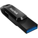 Sandisk Ultra Dual Drive Go USB флеш-накопитель SDDDC3-256G-G46, 256 ГБ, 150 МБ/с, USB Type-A, USB Type-C, поворотный дизайн