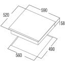 Cata Indukcijas plīts IB 6324E2 BK 08063119, 4, 7000W, Taustiņu vadība, Taimeris, Melna