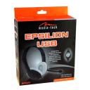Media-Tech USB Стереонаушники MT3573, 1xUSB 2.0, 110dB, 20Hz-20kHz, мягкие амбушюры, регулируемый микрофон