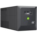 Green Cell katkematu toiteallikas UPS, UPSLM600, 1 kVA, 600 W, 4 AC v&auml;ljundit, Pseudo sine, AVR, 12 V, 7 Ah