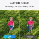 Välitingimustes kasutatav nutikas 2K 4G LTE juhtmevaba akutoitega jälgimiskaamera liikumistuvastuse ja värvilise öönägemisega Valge Go Series G330 B4GB2K01 Reolink