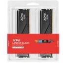 ADATA M&auml;lu komplekt LANCER BLADE RGB AX5U6400C3216G-DTLABRBK, 32 GB, DDR5, 6400 MT/s, ECC, RGB LED valgustus