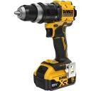 Dewalt Gręžimo vairuotojas DCD803P2T-QW, 18V, 2x5Ah, 0-450/0-1650rpm, 73Nm, 4 keičiamieji antgaliai, LED &scaron;viesa, kompakti&scaron;kas