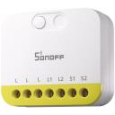 Sonoff i&scaron;manusis &scaron;viesos jungiklis MINI-ZB2GS-L, 8A, 12A, 100-240V, ZigBee, 2 kanalai, 300W LED apkrovai