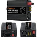 Manta MPI500M keitiklis, 500W, 1000W, 12V arba 24V į 230V, USB DC 5V 2.1A, modifikuota sinusinė banga, apsauga