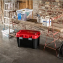 Box with lid Totem 60L 59x39.5x36cm black/red  30193149