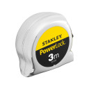 Mērlente Powerlock 3m, hromēts korpuss, 19mm asmens, 1-33-522, Stanley