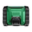 Bezvadu radio HIKOKI UR18DAW4Z, 18 V, Bluetooth, izturīgs dizains, augsta skaņas kvalitāte