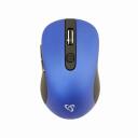 Sbox Hiir WM-911BL, 6D, 1600 DPI, 10m, 2,4 GHz, USB 2.0, sinine, kummist kate