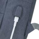 Rivacase Чехол 7562DARKGREY, 15.6", 120mm, 635g, 305mm, 460mm, 1 передний карман, USB порт, водоотталкивающий