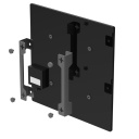 Smart premium infrared and convection wall heater 500W 50×50×5 cm 5mm tempered glass panel with LED display black AGH0012S Aeno