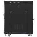 Lanberg paigalduskapid 19 15U 600mm, 800kg, klaasuksed, LCD, 4 ventilaatori pesa, 4 vertikaalset riba