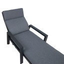 Sauļošanās krēsls CASPER pelēks 23534