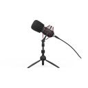 Endorfy Solum Streaming T Black PC mikrofon EY1B003, 24 bit, 48 kHz, 1.8 m, USB, statiiv, k&otilde;rvaklappide v&auml;ljund