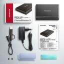 Axagon SSD adapter ADSA-CC USB-C 10Gbps, M.2 NVMe, SATA, 0.1m, toiteadapter, USB-C kaabel