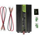 Green Cell Muundur INV10, 2000W, 4000W, 12V, 230V, must, &uuml;lekuumenemise kaitse, &uuml;lepinge kaitse