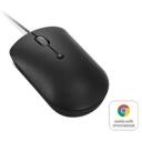 Lenovo kompaktne hiir 400 GY51D20875, 1.8m, 4 nuppu, 2400 dpi, kerimisratas, ambidekstriline disain