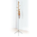 Grīdas pakaramais FOREST 44x49xH166cm, materiāls: tērauds/koks, krāsa: balta/dabīga 13966 Allit