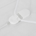 Elektriskā apsildāmā sega 1 personai 4 temperatūras līmeņi mazgājama ar pulti 60 W poliesters balta 80 × 150 cm MS7419 Mesko