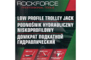 Hidrauliskais domkrats, Rockforce, RF-T815011L, 5T, augstums 96-595mm, svars 49.5kg