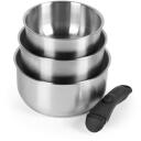 Russell Hobbs Kastroļu komplekts RH04034, sudraba, nerūsējo&scaron;ais tērauds, noņemams rokturis, 4 gab.