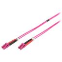 Digitus Optiskās &scaron;ķiedras kabelis, DK-2533-02-4, 2m, OM4, 2 x LC multi-mode - male, halogēnu brīvs, keramikas ferrule