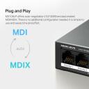 Mercusys настольный коммутатор MS106LP, 6 портов, 10/100 Мбит/с, 4 PoE+ порта, 40 Вт, управляемый коммутатор, черный