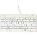 R-Go Tools klaviatuur RGOCOUSWDWH, QWERTY, kaabel, 1.6 m, valge, ergonoomiline disain, LED indikaatorid, kompaktne