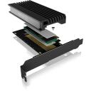 Raidsonic ICY BOX PCIe karte IB-PCI214M2-HSL, PCIe 4.0 x4, M.2 2230/2242/2260/2280, 1 SSD, melna