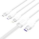Vention USB 2.0 A 3-in-1 6A kaabel CTRWG, 1.5m, 120W, 6A, 480Mbps, PVC + alumiiniumisulamist, tinaga kaetud vask