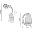 Maclean LED telkimislamp 3w1 MCE298, 1W, 200lm, 6000K, 1500mAh, 3 valgustusrežiimi, USB laadimine