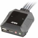 Aten lauakommutator CS22DP-AT, 2 x KVM / audio / USB, kaugjuhtimispult