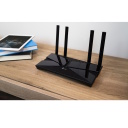 TP-Link Archer AX1500 belaidis mar&scaron;rutizatorius Wi-Fi 6 AX1500 iki 1500 Mbps 1&times; WAN 4&times; Gigabit LAN 4&times; antenos Beamforming Juoda