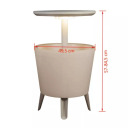 Illuminated Cool Bar KETER white 29204184, 49.5x49.5x57-84.5 cm, 5.68 kg