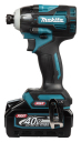 Smūginis atsuktuvas MAKITA TD004GZ 1/4", 230Nm, be&scaron;epetėlinis variklis, 40V, korpusas
