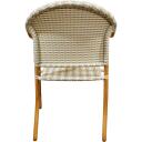 Besk Aiam&ouml;&ouml;bli komplekt 9126080, 1 laud, 6 tooli, valge, pruun, rattan, metall