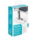 Digitus USB Type-C OTG 3-Port HUB un kar&scaron;u lasītājs DA-70243, 3xUSB 2.0, 480 Mbit/s, balts