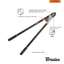 Zaru zāģi ar V-SERIES pārnesumu, BRADAS K, KT-V1220, 40 mm grie&scaron;anas diametrs, pret slīdē&scaron;anas rokturi