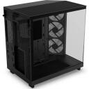 Nzxt Korpus H6 Flow RGB CC-H61FB-R1, 3x120mm RGB ventilaatorit, l&auml;bipaistev paneel