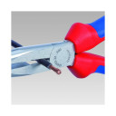 Snipe Nose Side Cutting Pliers, Knipex, 26 11 200 SB, melnā krāsā, 200 mm, cietā stieplei līdz 2.2 mm, vidēji cietai stieplei līdz 3.2 mm