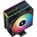 Deepcool процессорный кулер AG400 BK ARGB R-AG400-BKAMMN-GJD, 75.89 cfm, 31.6 dBA, 1 вентилятор, 4 тепловые трубки, поддержка PWM