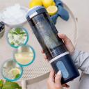 Cecotec Blender Power Titanium Shake2Go A01_EU01_123301, 180 W, 11.1 V, 0.6 L, BPA-free, 3 programos, akumuliatorius