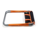 Saliekamais krēsls 'Compact 2.0', BasicNature, R591512, viegls, kompakts, izturīgs, 120 kg slodze, melns/oranžs