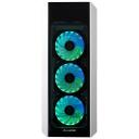 Chieftec Korpus GL-03W-OP, Midi Tower, 4x120mm A-RGB ventilaatorit, 2x klaaspaneeli, 1x USB 2.0, 2x 2.5"/3.5" pesa