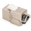 Digitus CAT 6A Keystone modulis, DN-93617-24, 10 Gbit/s, 500 MHz, 1 ports, Ekrānēts, atkārtoti aizverams
