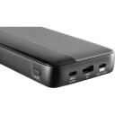 Intenso Power Bank HE25000 25000 mAh, 140 W, 1 x USB Type-A, 2 x USB Type-C, kiire laadimine, ekraan